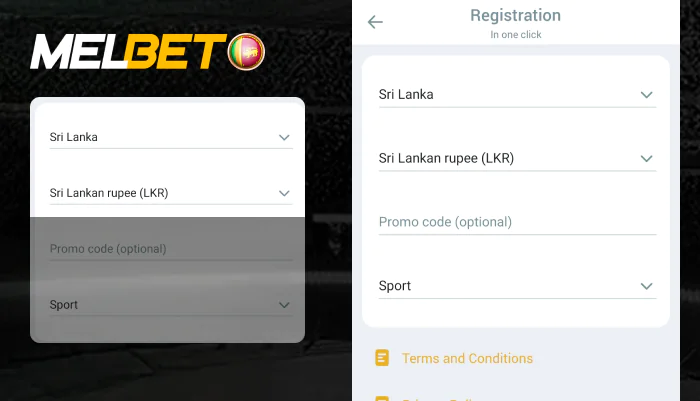 Fill in your country and currency to register in one click, step 4