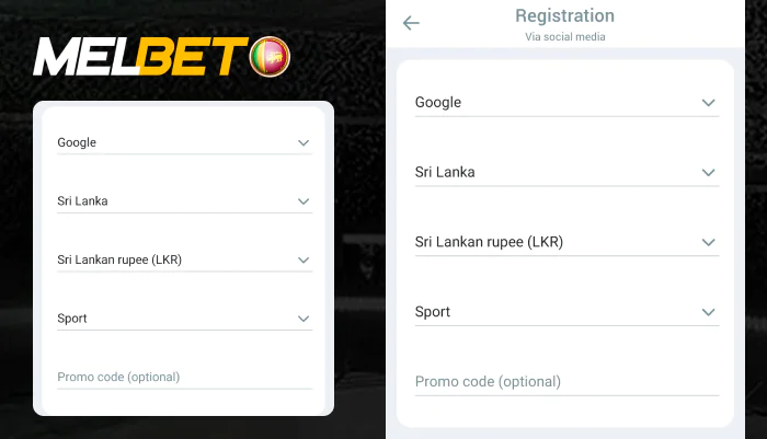 Fill in all the required fields to register via social media, step 7