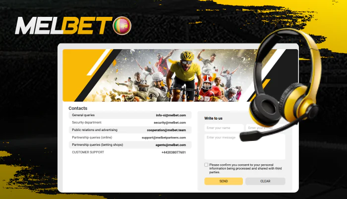 Support options and contacts for Melbet Sri Lanka