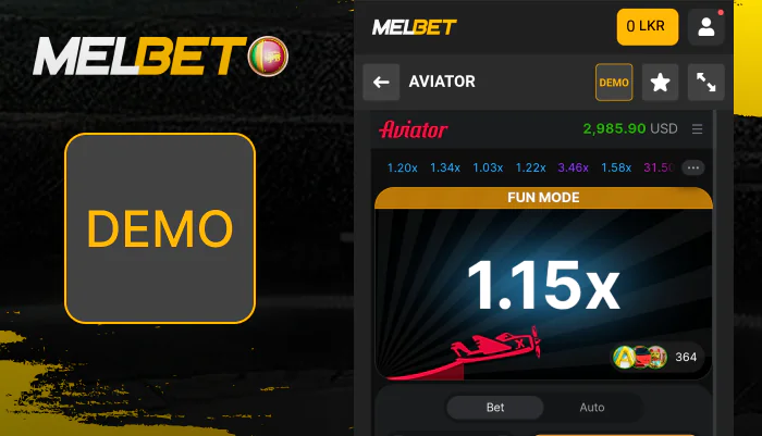 How to use demo mode for Aviator game on Melbet