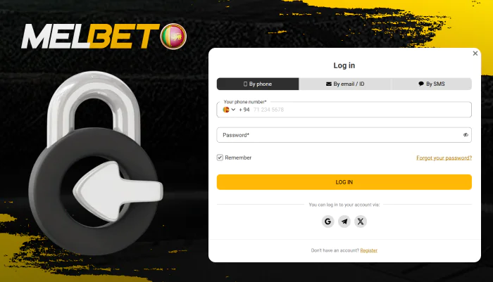 Melbet login instructions via browser or mobile app in Sri Lanka