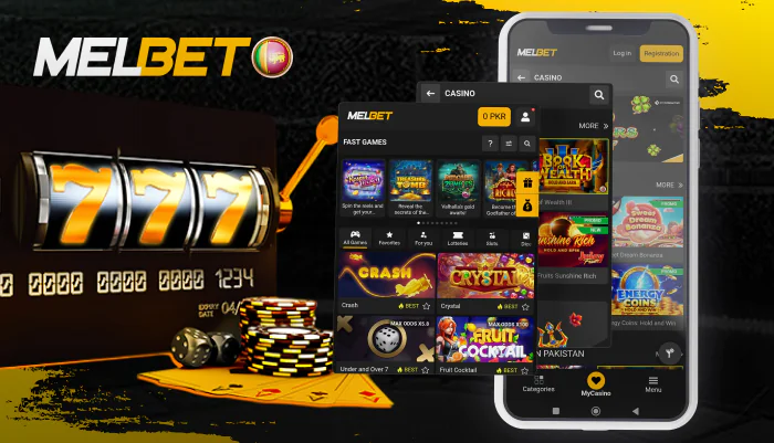 Casino games and providers in the Melbet mobile app