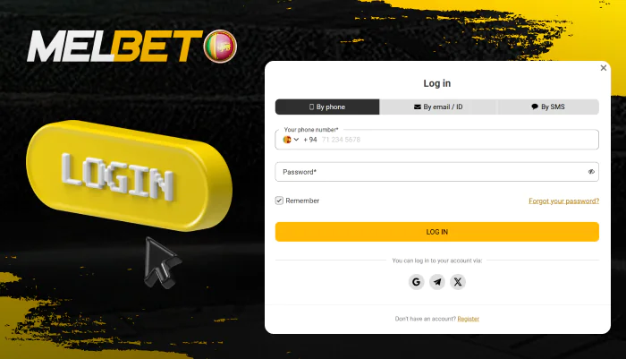 Login instructions and for Melbet LK