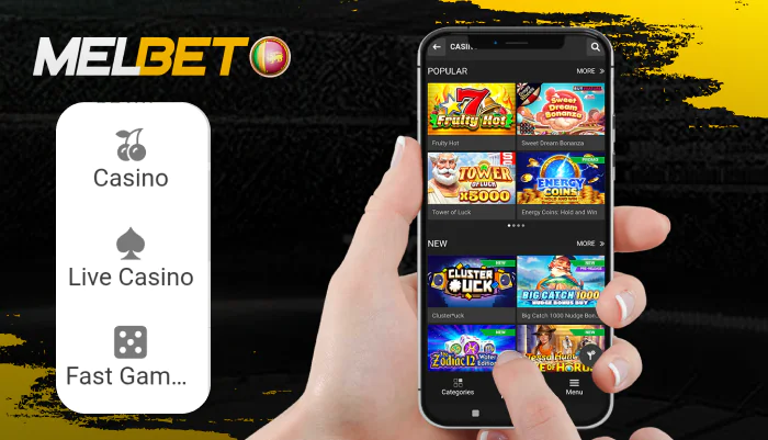 Most popular casino games in the Melbet app